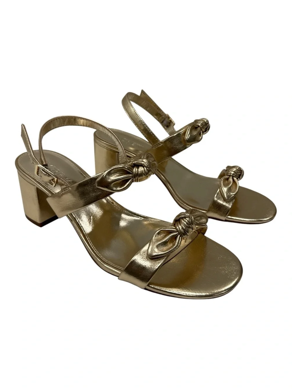 U.Crew Knot-Strap Block Heel Sandals - Women size 8.5